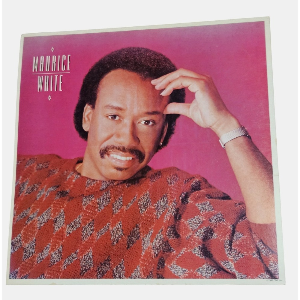 Maurice White Vintage 1985 Promo Flat Poster 12x12 Double Sided CBS Records